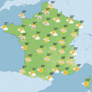 bae8993e-cacd-4f5c-83c5-2cbb55ca0962 Prévisions Météo : La Canicule Persiste en France