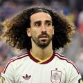 Marc Cucurella célèbre son titre de champion avec un tatouage
