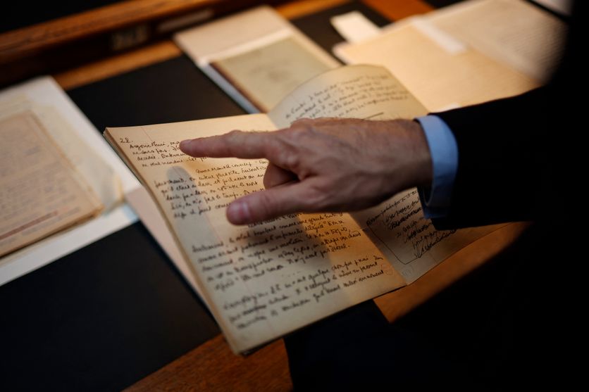 FRANCE-POLITICS-CULTURE-LITERATURE La BnF acquiert un riche fonds de manuscrits d’Albert Camus