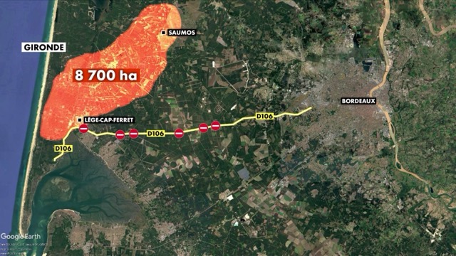 c75cf7aa-fd7f-4441-8620-88285a748403 Incendies en Gironde : Évacuations Massives et Efforts Intenses pour Maîtriser les Flammes