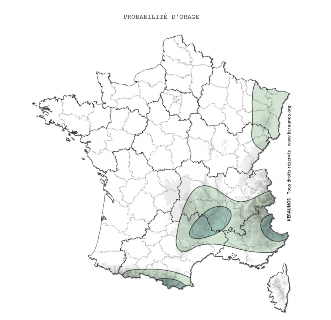 Prévisions météorologiques : Risque d&rsquo;orages en France ce week-end