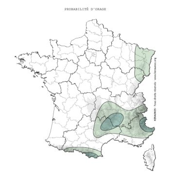 ca9fd54d-b58e-47c3-a46a-91fae7f00de7 Prévisions météorologiques : Risque d’orages en France ce week-end