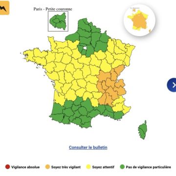 49 départements sous vigilance jaune pour risques d’orages