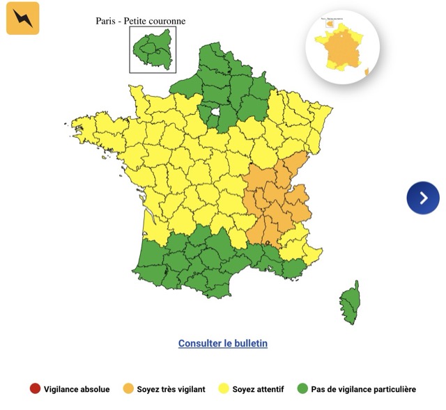 f6c5c5a3-fd92-465e-bc2b-b1eeb1748888 49 départements sous vigilance jaune pour risques d’orages
