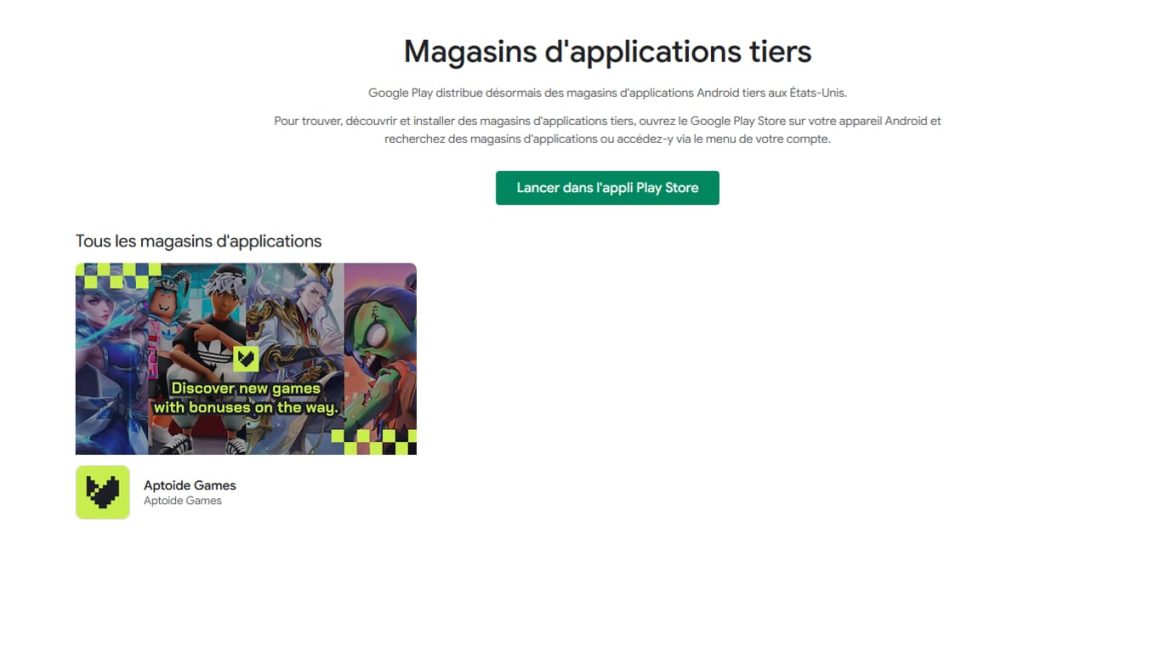 Google ouvre le Play Store aux applications concurrentes