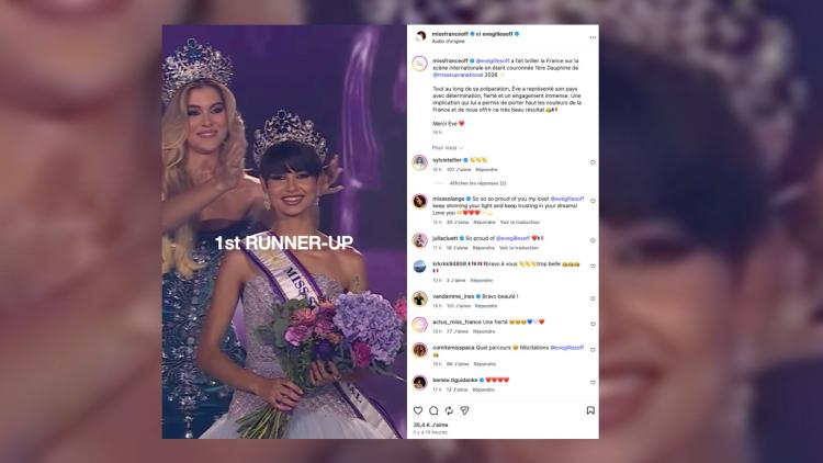 2504a843-a43f-47f1-9d5f-88a22e0862fa Ève Gilles, Première Dauphine au Concours Miss Supranational 2026