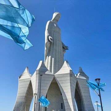 APTOPIX Poland Giant Virgin Mary Controverses autour de la statue Notre-Dame de Konotopie