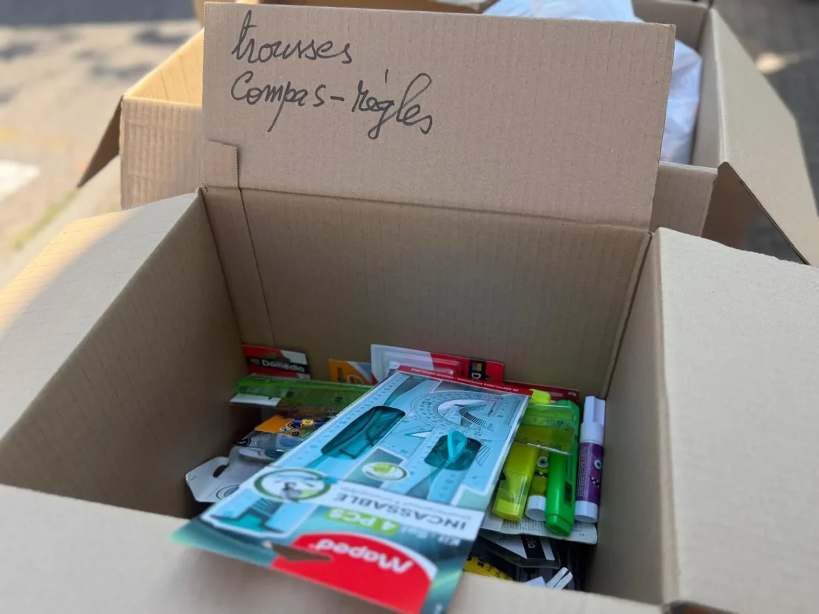 Collecte de fournitures scolaires pour les sinistrés des incendies en Gironde