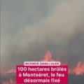 Incendie à Montséret : 100 hectares ravagés, feu maîtrisé