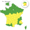 Vigilance jaune pour 44 départements en raison des orages