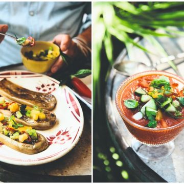 Aubergines Grillées et Soupe Froide d&rsquo;Ananas : Simplicité et Authenticité en Cuisine