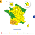 Météo-France Place 63 Départements en Vigilance Jaune pour Orages