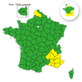 Dix départements en vigilance jaune pour pluie-inondation