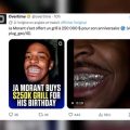 Ja Morant célèbre son anniversaire avec un bijou dentaire exceptionnel