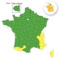 Alerte météo : 12 départements en vigilance jaune