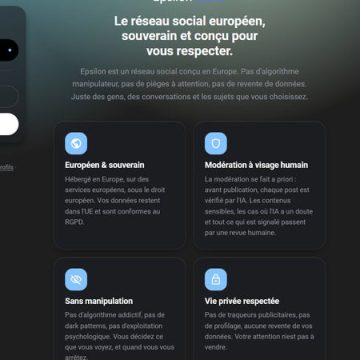 07195e8c-51a2-4be5-a979-c580a3c78260 Epsilon: Un Nouveau Réseau Social Européen Sans Algorithmes Manipulateurs