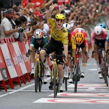 Matthew Brennan Brille à la Vuelta