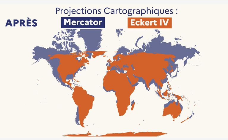 60fc04d0-020c-448a-b23b-e9c54075b80d La France modifie sa carte du monde pour des représentations plus fidèles