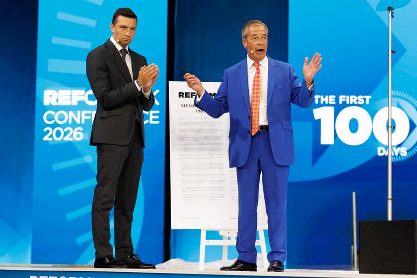 Reform UK Hold Their Annual Party Conference Jordan Bardella et Nigel Farage s’unissent contre l’immigration clandestine
