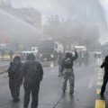 Manifestations au Chili contre la dictature de Pinochet