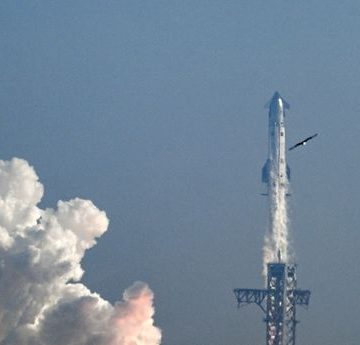 US-SPACE-AEROSPACE-SPACEX-STARSHIP La tentative orbitale de Starship : Un pas crucial pour SpaceX