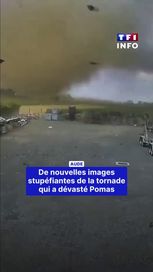 Nouvelles images de la tornade à Pomas dans l&rsquo;Aude