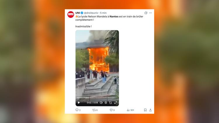 04c0a86e-3877-4087-b21b-414763c68a92 Incendie au Lycée Nelson-Mandela de Nantes : Les Pompiers en Action