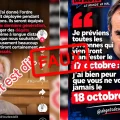 Désinformation sur les réseaux sociaux à propos des manifestations du 17 octobre