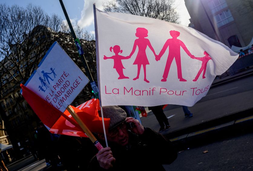 Demonstrators Rally In Paris Against Medically Assisted Procreation Bill L’évolution du vote catholique en France