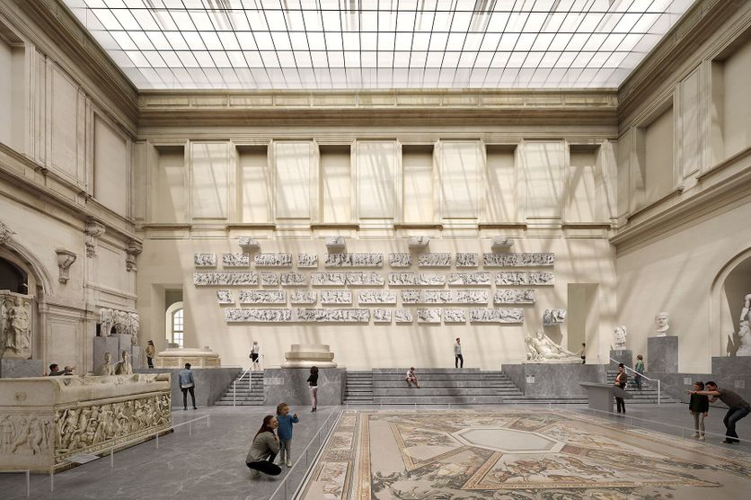 41f836f7-50b8-4e7b-a419-6ae0980881b8 La Verrière de la Cour du Sphinx au Louvre: Un Projet de Restauration