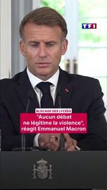 bab37d27-3100-4e5c-af17-62e300f240ad Réaction d’Emmanuel Macron aux blocages de lycées et décoré en Espagne