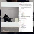 Rilès recopie la Bible à la main lors d&rsquo;une performance à Londres