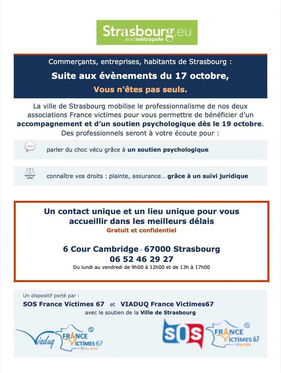 f2393614-78b8-461a-8361-29fd27afd5da La maire de Strasbourg réagit après la manifestation du 17 octobre